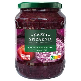 Nasza Spiżarnia Kapusta czerwona z jabłkiem, 680 g/420 g