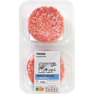Hamburguesa Mixta Eroski, 6 Uds, Bandeja 540 G