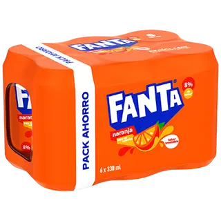 Refresco De Naranja Fanta 33 Cl. Pack 6
