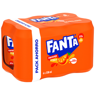 Refresco De Naranja Fanta 33 Cl. Pack 6