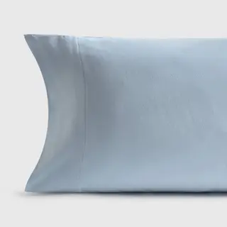 Funda De Almohada De Algodón Punto Puntib Azul Claro 45x95 cm