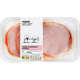 Lomo Adobado Al Horno Eroski , Bandeja 300 G
