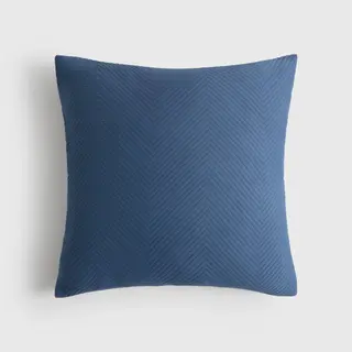 Funda De Cuadrante Jacquard Tiago Azul Cuadrado mediano