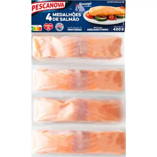Pescanova Medalhões de Salmão 3/5 Unidades embalagem 400 g - 18910500174