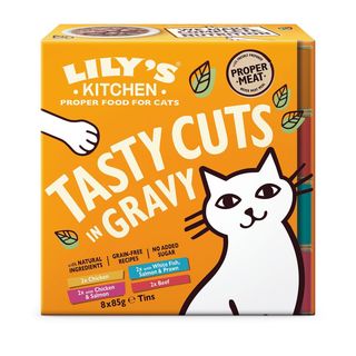 Lily's kitchen cat tasty cuts lattina multipack 8x70g mix carne e pesce