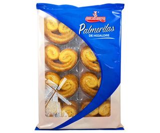 Palmeritas de Hojaldre Arruabarrena Paquete 180 G.