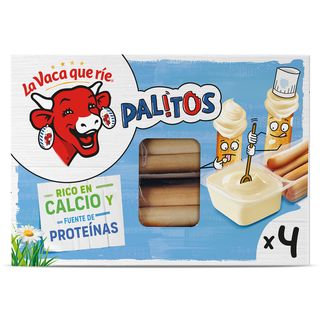 Queso Fundido Con Palitos De Pan La Vaca Que Ríe Caja 140 G