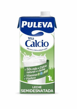 Leche Semidesnatada Puleva Vitacalcio Botella 1L