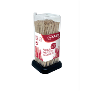 SABE Palillos Tornead.Redondos Palillero Cuadrado 150U Sabe