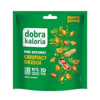 Dobra Kaloria Mini batoniki Chrupiący orzech, 108 g