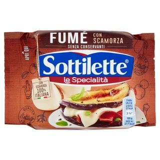 Sottilette Fumé con Scamorza - formaggio fuso a fette con Scamorza - 158 g