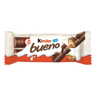 Kinder Bueno Barritas de Chocolate con Leche y Avellanas 2u 44g