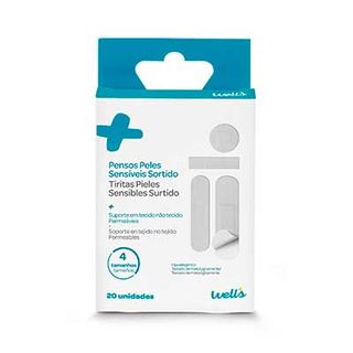Tiras Adhesivas Pieles Sensibles Surtido 20 Unidades Wells (5600954002478)