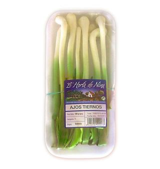 Ajos Tiernos En Bandeja De 100 G