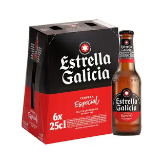 Cerveza Estrella Galicia Especial Pack Bot 6 X25 Cl
