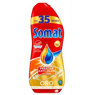Lavavajillas Máquina Somat Oro Gel Con Vinagre Bote 35 Lv (158934)