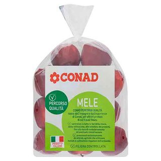 CONAD Percorso Qualità Mele Red Delicious Italia cal. 70/75 2000 g - 8003170017528