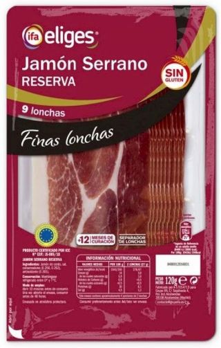 Jamón Curado Ifa Eliges Finas Lonchas 120G