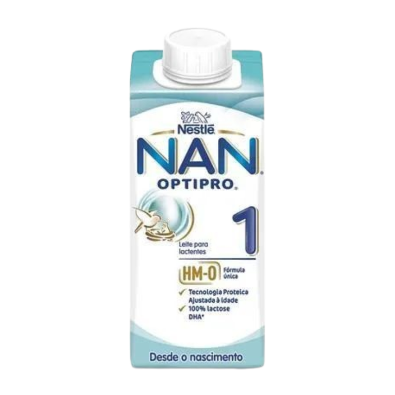Nan Optipro 1 Leite Infantil Lactentes Pronto a Beber 0-6M 200ml