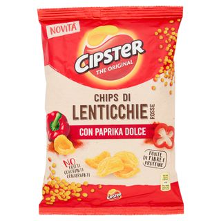 Cipster The Original Chips Di Lenticchie Rosse Alla Paprika - 80G