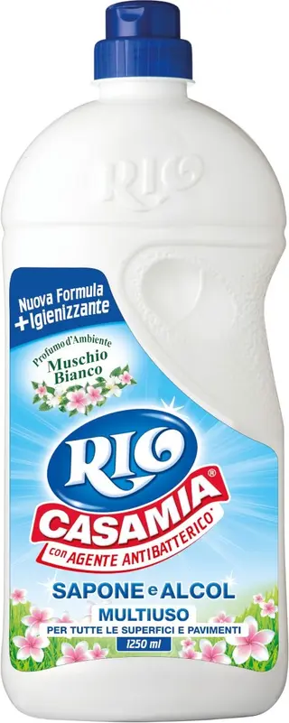RIO CASAMIA DETERGENTE IGIENIZZANTE PAVIMENTI MUSCHIO BIANCO 1250ML GRU18