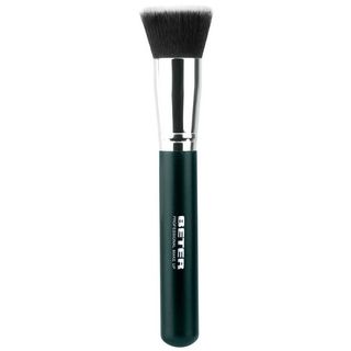 Brocha Plana Kabuki Pelo Sintético - Beter - Negro 8412122222482