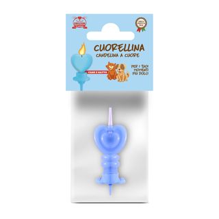 Cuorellina maschio azzurra cane e gatto 1 pz