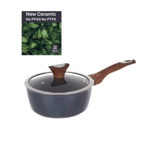 Casseruola un manico 20 cm con coperchio ottanio - New Ceramic