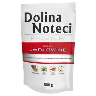 Dolina Noteci Karma dla psa bogata w wołowinę, 500 g