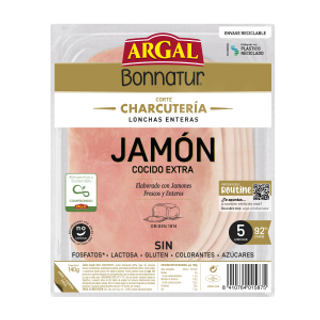 Jamón Cocido Bonnatur Argal 140Gr.