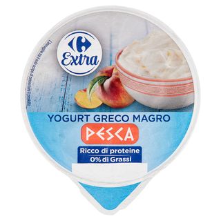 Carrefour Extra Yogurt Greco Magro Pesca 170 g