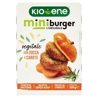 Mini Burger Kioene Zucca/Carote-200 G