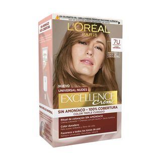 Tinte Sin Amoniaco Rubio Nº 7U Excellence L´Oreal - 1 Ud (279600)