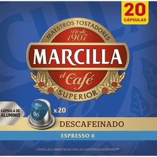 Cafe Espresso Descafeinado Marcilla 20Caps