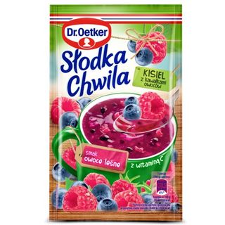 Dr. Oetker Słodka Chwila Kisiel z kawałkami owoców leśnych, 31,5 g
