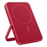 Powerbank Inalámbrico Magnético Fresh'N Rebel Con Soporte 5000Mah Rojo Baya (8720249809722)