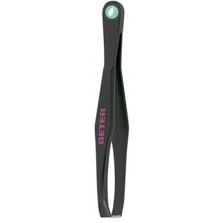 Pinza de Cejas Recta - Beter - Negro 8412122340032