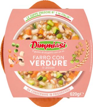 DimmidiSì Farro con Verdure e Legumi 620 g