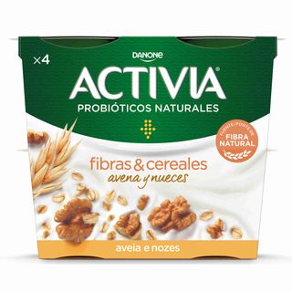 Iogurte Bifidus Pedaços Aveia e Noz Activia (emb. 480 gr (4 un))