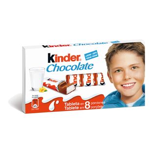KINDER Barrinhas de Chocolate de Leite 8 un