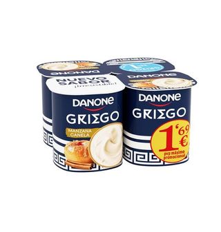 Yogur Danone Griego Manzana Canela 4 Uds.
