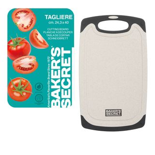 Tagliera con bordo in gomma 40x24 cm - Baker's Secret - MAS033279NOC