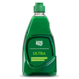 Lavavajillas A Mano Concentrado Ultra Super Paco De Dia Botella 500 Ml