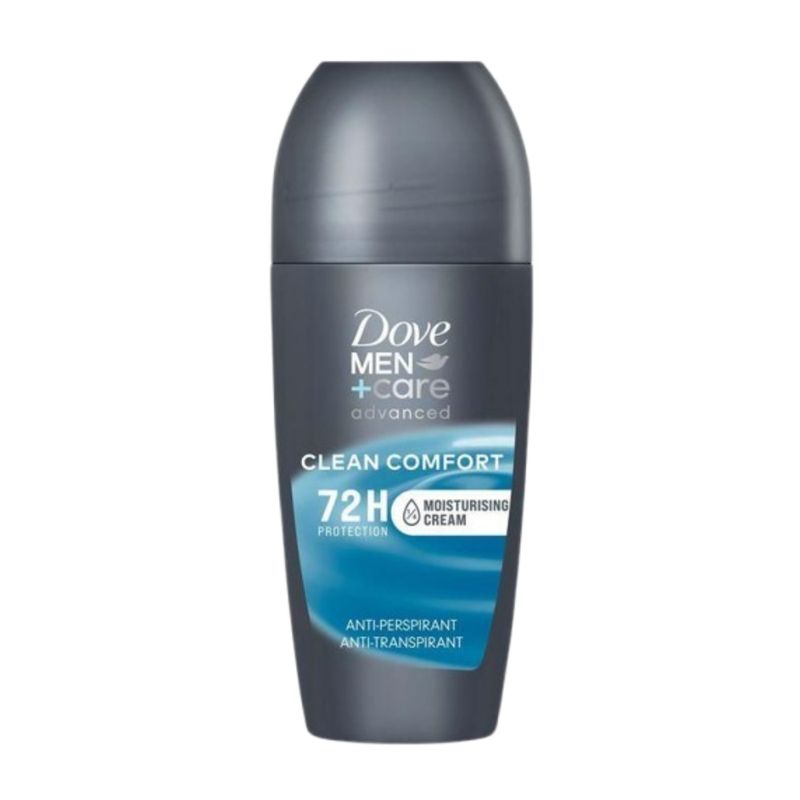 Dove Homem Desodorizante Roll-On Limpeza Conforto 72h 50ml