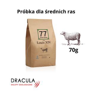 Próbka karmy 77 Petfood Louis XIV z Jagnięciną 70g
