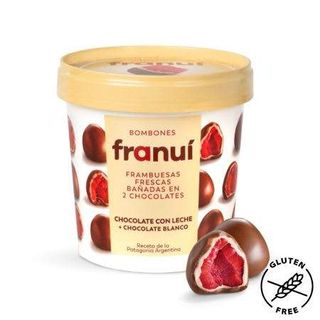 Frambuesas Bañadas De Chocolates Con Leche Franui 150gr Sin Gluten