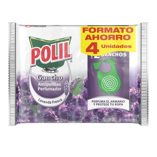 Colgador Antipolillas Lavanda Polil, Pack 4 Uds. (306944)