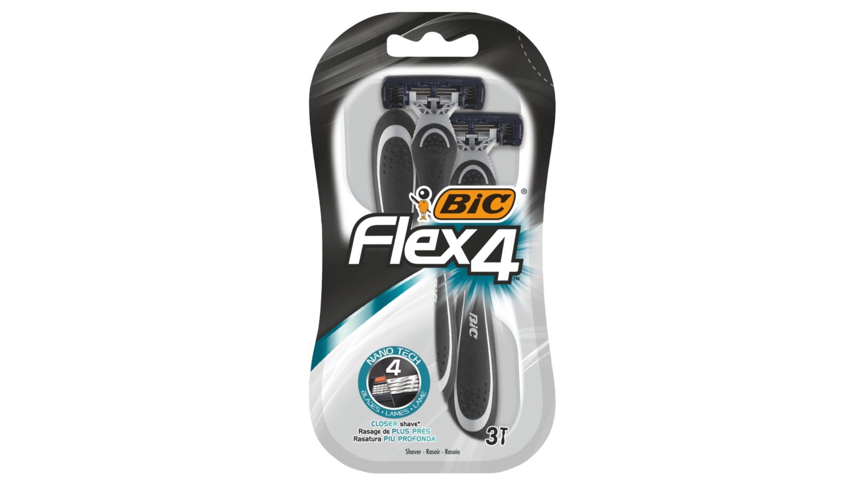 LÂMINAS DESCARTÁVEL FLEX4 BIC 3UN