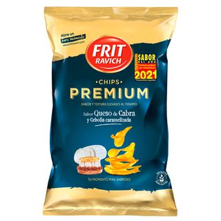 Frit Ravich Papas Fritas Premium Sabor Queso De Cabra Y Cebolla Caramelizada 160 G