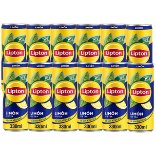Pack 12x Lipton Té Limón Zero 330ml